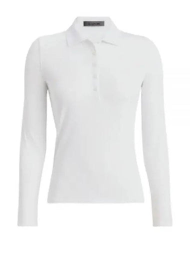 GFORE 24 RIBBED TECH NYLON LONGSLEEVE POLO GLP000031 SNO Women s Rib Long Sleeve - G/FORE - BALAAN 1