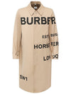 Print Cotton Trench Coat Beige - BURBERRY - BALAAN 6