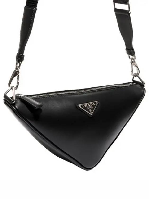 Triangle leather bag men s cross - PRADA - BALAAN 1