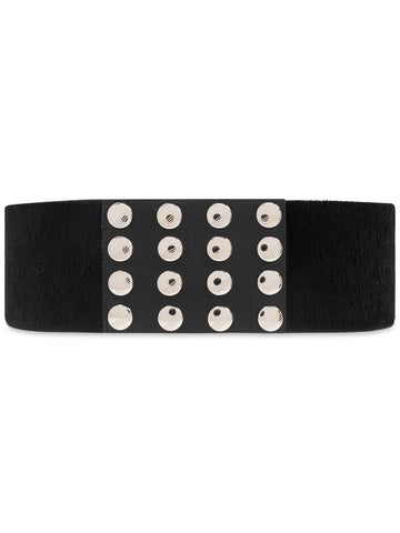 The Attico Leather Belt, Women's, Black - THE ATTICO - BALAAN 1