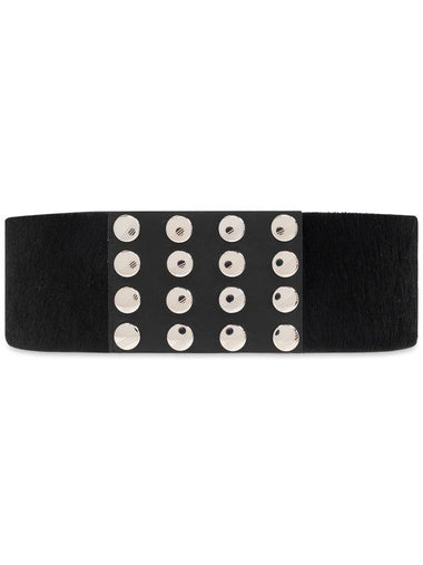 The Attico Leather Belt, Women's, Black - THE ATTICO - BALAAN 1