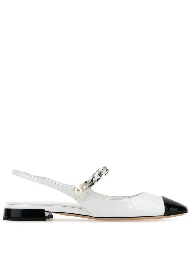 Flat Shoes 5F046EF01006EF0964 White Black - MIU MIU - BALAAN 2