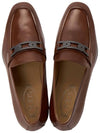 Men's Leather Loafers Brown - TOD'S - BALAAN.