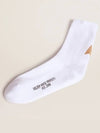 Gold Glitter Star Logo Print Socks White - GOLDEN GOOSE - BALAAN 2