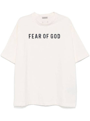 Fear Of God Short Sleeve Tee Logo Black Print Clothing - FEAR OF GOD - BALAAN 1