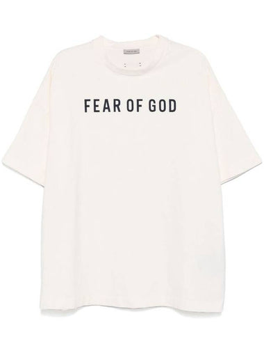 Fear Of God Short Sleeve Tee Logo Black Print Clothing - FEAR OF GOD - BALAAN 1