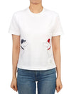 Cotton Twin Hector Embroidery Short Sleeve T-Shirt White - THOM BROWNE - BALAAN 2