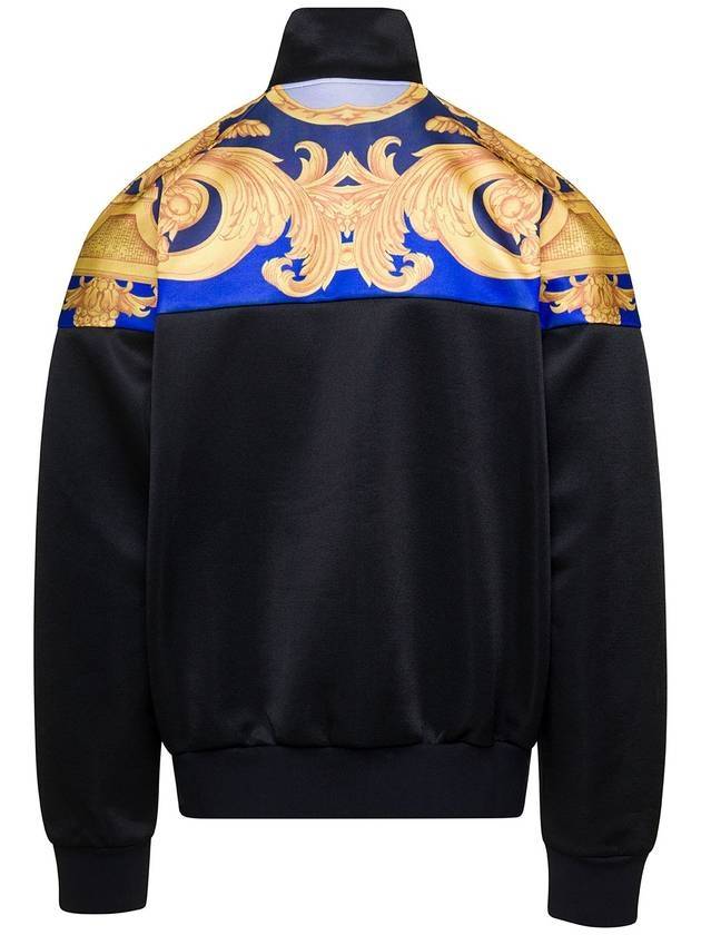 Men's Barocco Print Track Jacket Black - VERSACE - BALAAN 3