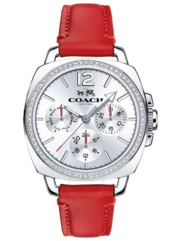 Coach Boyfriend Quartz Crystal Silver Dial Ladies Watch 14502171 - COACH - BALAAN 1