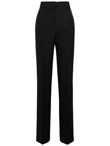 Black Uchio Wool Straight Pants UCCIO 002 1209172 - MAX MARA - BALAAN 1