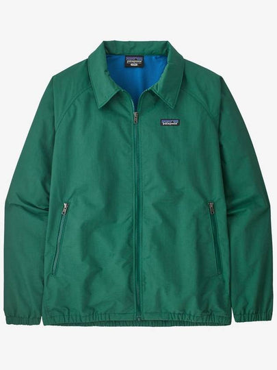 Men's Baggies Logo Patch Zip Pocket Zip-Up Jacket Conifer Green - PATAGONIA - BALAAN 2