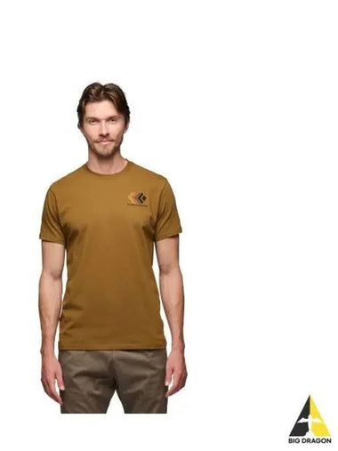 BLACK DIAMOND faded tee MENS OAMAP752440 - BLACK & BROWN - BALAAN 1