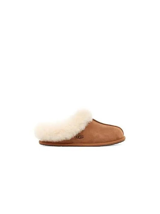 WOMEN fur lining slip on slippers Morane brown 271293 - UGG - BALAAN 1