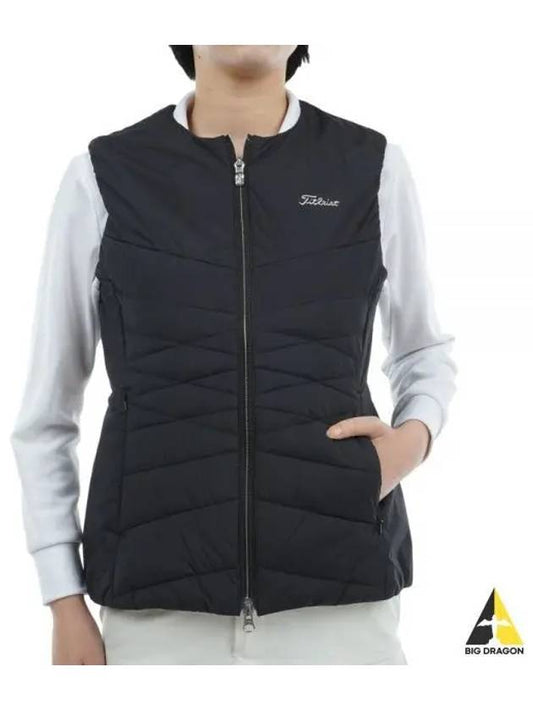 Crew Neck Padding Vest TKPWV745J BK Women s - TITLEIST - BALAAN 1