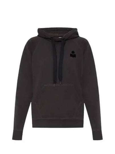 Malibu Logo Print Hooded Top Washed Black - ISABEL MARANT - BALAAN 2