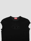 T Angie Peekaboo Logo Short Sleeve T-Shirt Black - DIESEL - BALAAN 5