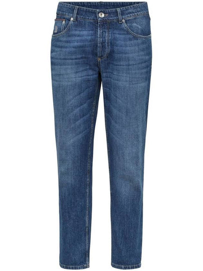 Mid-Rise Slim Jeans Blue - BRUNELLO CUCINELLI - BALAAN 2