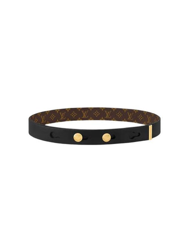 LV Studs 29 Leather Belt Black - LOUIS VUITTON - BALAAN 1