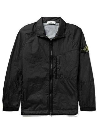 Membrana Zipper Bomber Jacket Black - STONE ISLAND - BALAAN 2