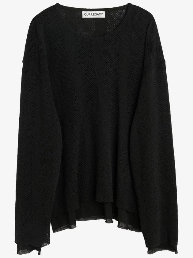 Double Lock Knit Top Black - OUR LEGACY - BALAAN 2