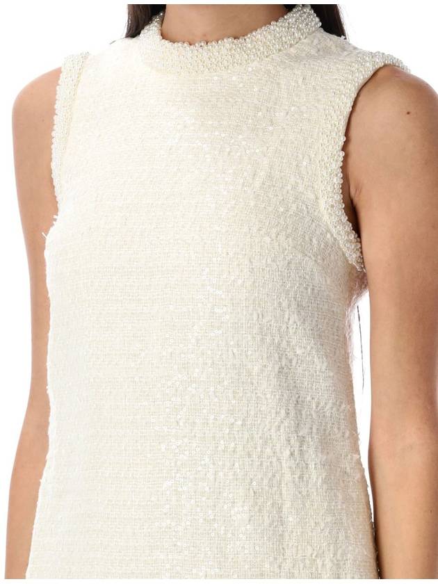 Self-Portrait Boucle Cream Mini Dress - SELF PORTRAIT - BALAAN 3