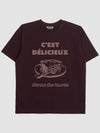 UNISEX Tart Vintage Graphic Short Sleeve T Shirt BURGUNDY - KLOR - BALAAN 2