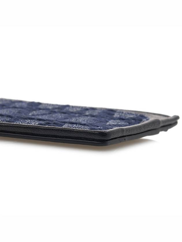 Toile Iconographe Jacquard Card Wallet Navy Black - VALENTINO - BALAAN 9