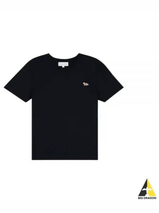 Baby Fox Patch Regular Short Sleeve T-Shirt Black - MAISON KITSUNE - BALAAN 2