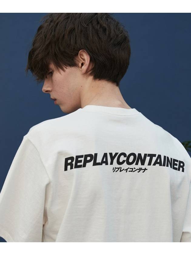 RC Sig Cotton Short Sleeve T-shirt White - REPLAYCONTAINER - BALAAN 2