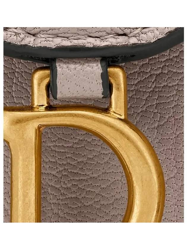 Saddle Lotus Goatskin Half Wallet Warm Taupe - DIOR - BALAAN 7