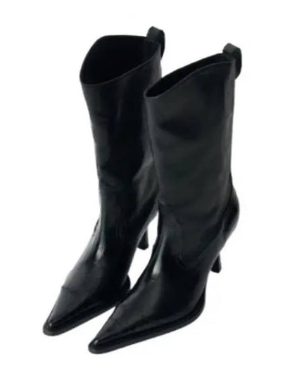 Texan Saloon Leather Mid Boots Black - OUR LEGACY - BALAAN 2