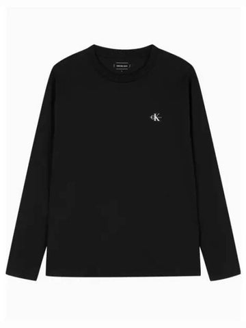 Jeans Monogram Logo Relaxed Fit Long Sleeve T-Shirt 2 Pack Black - CALVIN KLEIN - BALAAN 1