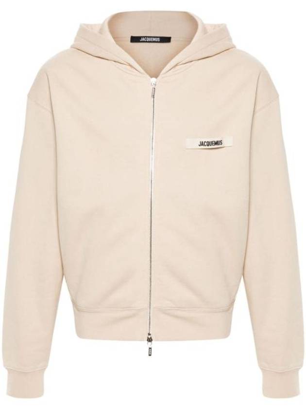 Le Gros Grain Zip-Up Hoodie Beige - JACQUEMUS - BALAAN 2