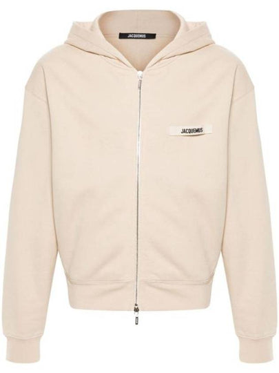 Le Gros Grain Zip-Up Hoodie Beige - JACQUEMUS - BALAAN 2