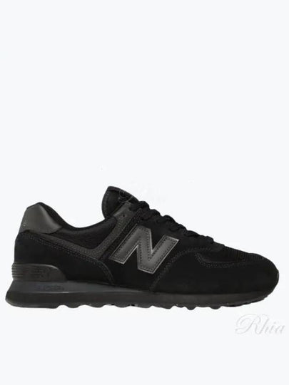 574 Low Top Sneakers Triple Black - NEW BALANCE - BALAAN 2