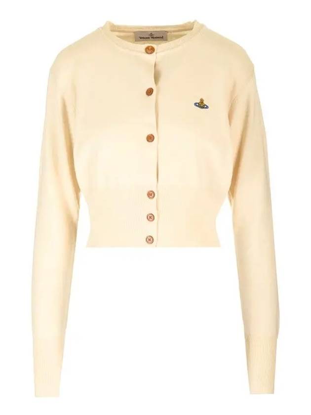 Bea Crop Cardigan Off White - VIVIENNE WESTWOOD - BALAAN 2