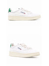 Medalist Green Tab Leather Low Top Sneakers White - AUTRY - BALAAN 5