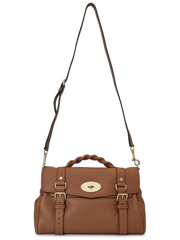 Alexa Medium Heavy Grain Tote Bag Chestnut - MULBERRY - BALAAN 8