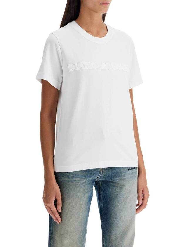 t-shirt with patch logo design - MARC JACOBS - BALAAN 2