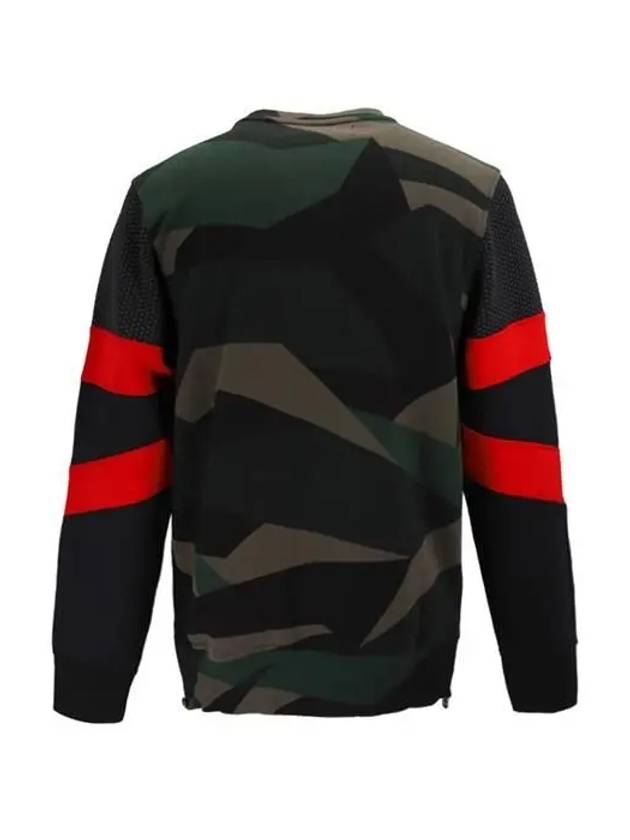 Cyber ​​Round Neck Sweatshirt Military Green - HYDROGEN - BALAAN 3