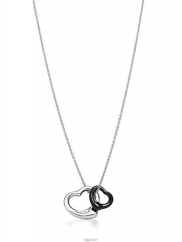 Tiffany Elsa Peretti Open Heart Pendant Necklace - TIFFANY & CO. - BALAAN 1