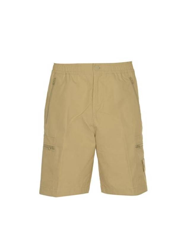 Cargo Bermuda Comfort Fit Cotton Shorts Beige - STONE ISLAND - BALAAN 1