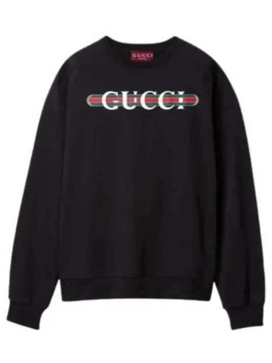 24 FW Cotton Sweatshirt WITH Web Print 789582XJGLM1082 B0651180598 - GUCCI - BALAAN 2