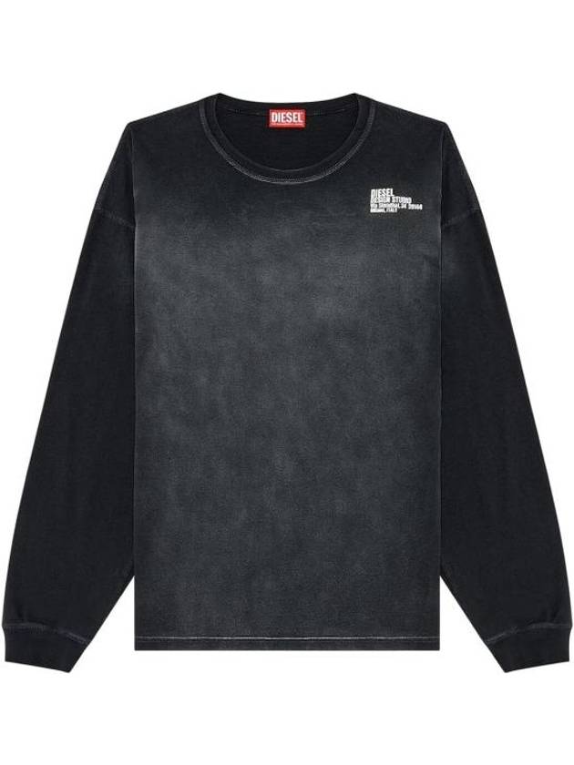 T Boxt Long Sleeve T-Shirt Black - DIESEL - BALAAN 2