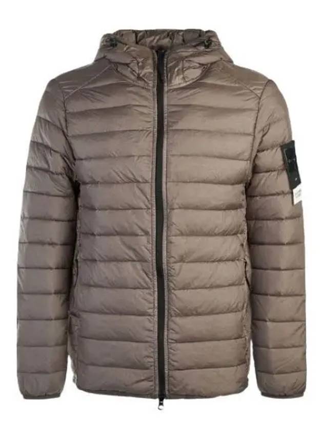 Loom Woven Chambers R Nylon Down TC Light Hoodie Down Jacket Dove Grey - STONE ISLAND - BALAAN 2