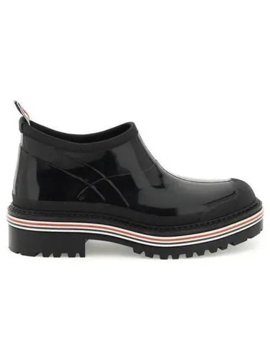 Women's Molded Rubber Garden Middle Boots Black - THOM BROWNE - BALAAN 2