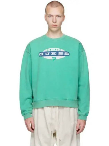 Blue crewneck sweatshirt 231603M204004 270866 1149177 - GUESS - BALAAN 1