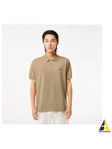 Men s Classic Fit Short Sleeve Polo Beige - LACOSTE - BALAAN 1