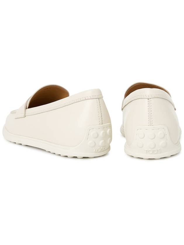 Women's Leather Loafers Off White - TOD'S - BALAAN 7