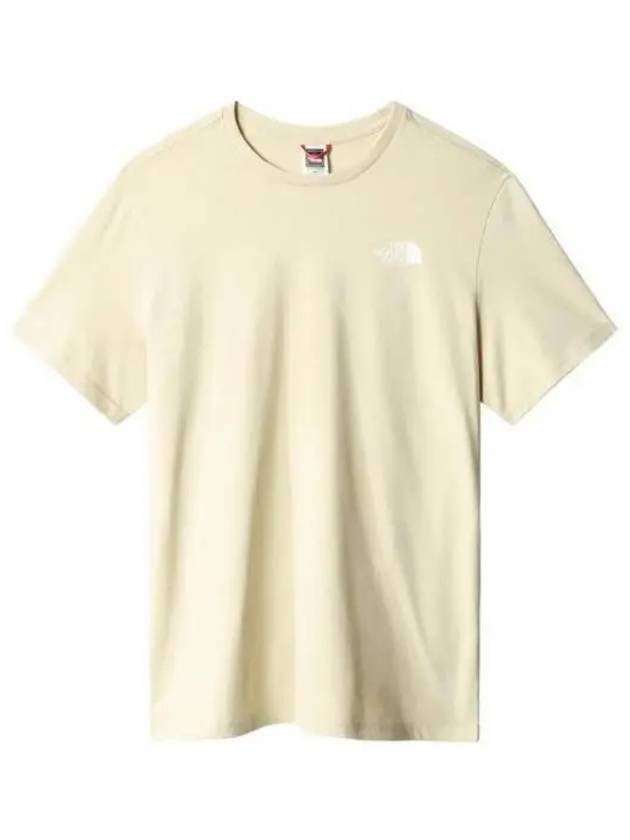 Men's Classic Cotton Short Sleeve T-Shirt Beige - THE NORTH FACE - BALAAN 1